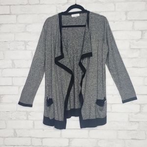 Calvin Klein Gray and Black Cardigan Size Large